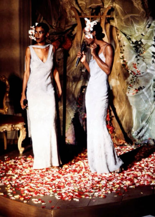 JOHN GALLIANO PINK SILK DRESS - S/S 1998