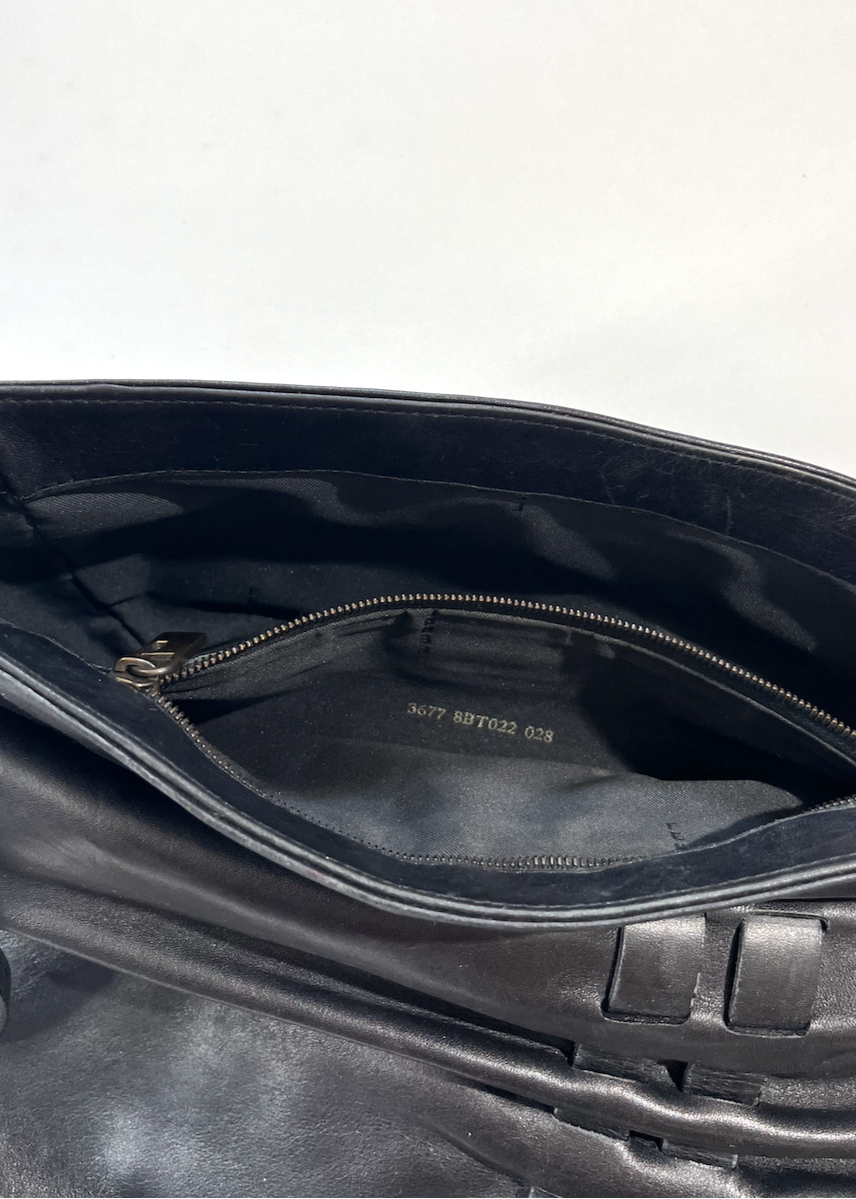 FENDI LEATHER BAG WITH HANGING STRAPS - S/S 2002