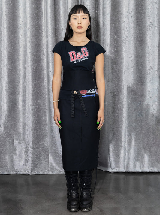 YVES SAINT LAURENT BY TOM FORD TWO PIECE SKIRT - S/S 2002