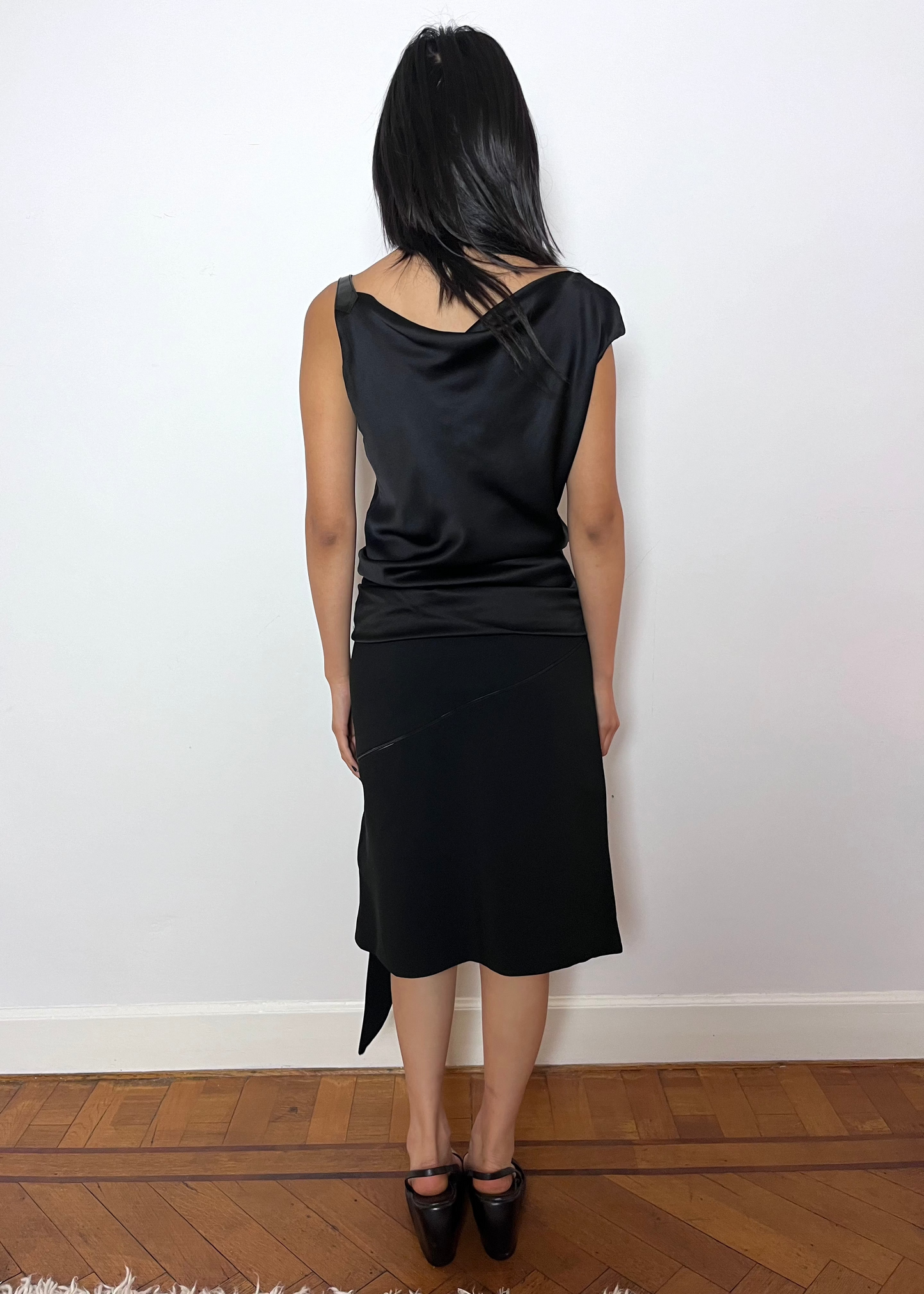ALEXANDER MCQUEEN DIAGONAL SKIRT - F/W 2001