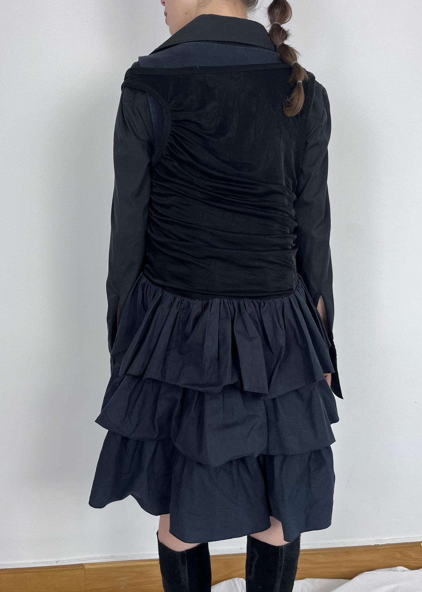 BALENCIAGA MULTI RUFFLE DRESS - 2009