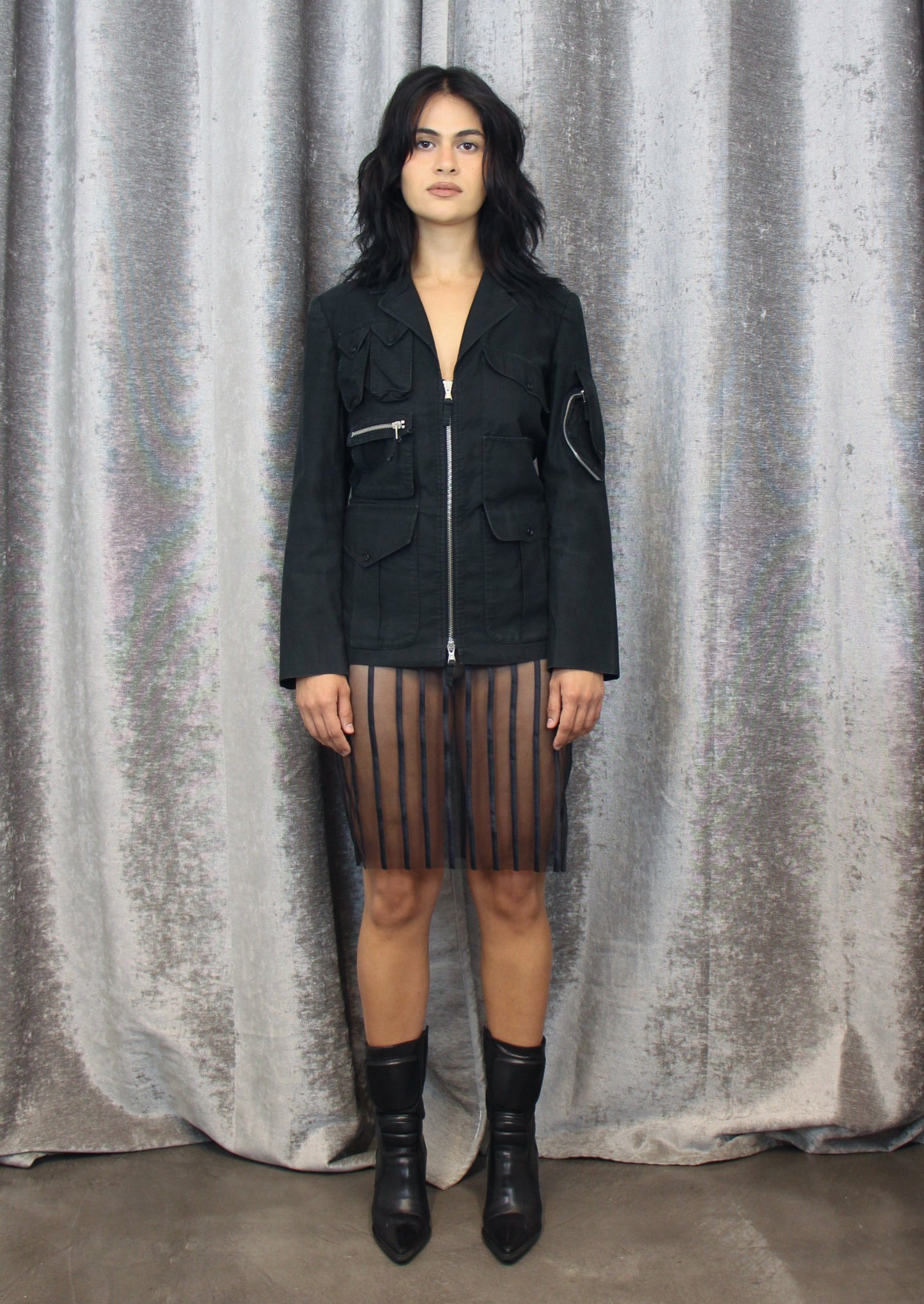 LA PERLA SHEER BLACK SKIRT