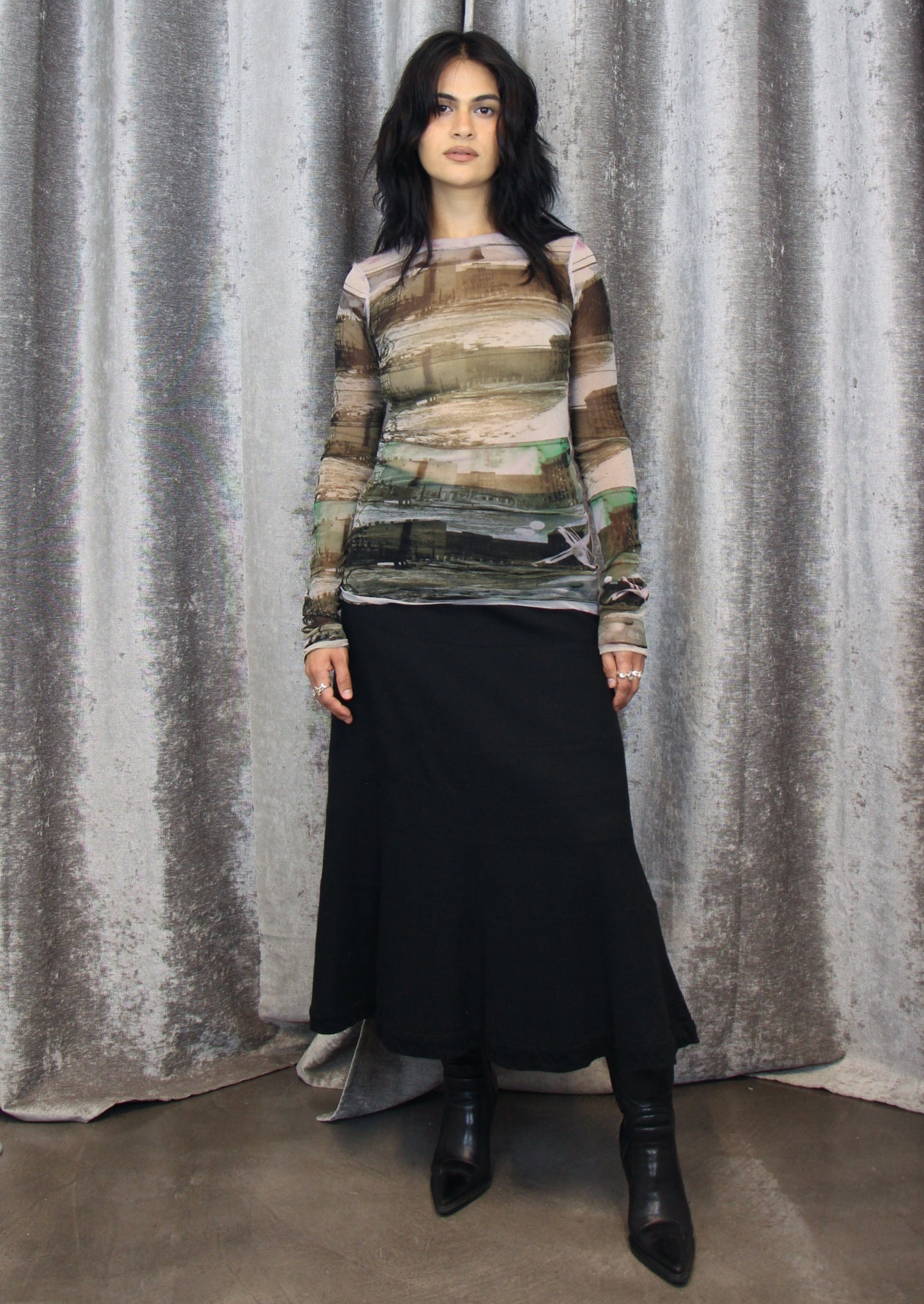 JEAN PAUL GAULTIER MESH CITY TOP
