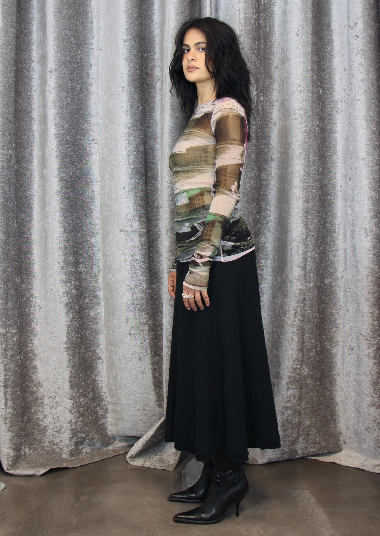 JEAN PAUL GAULTIER MESH CITY TOP