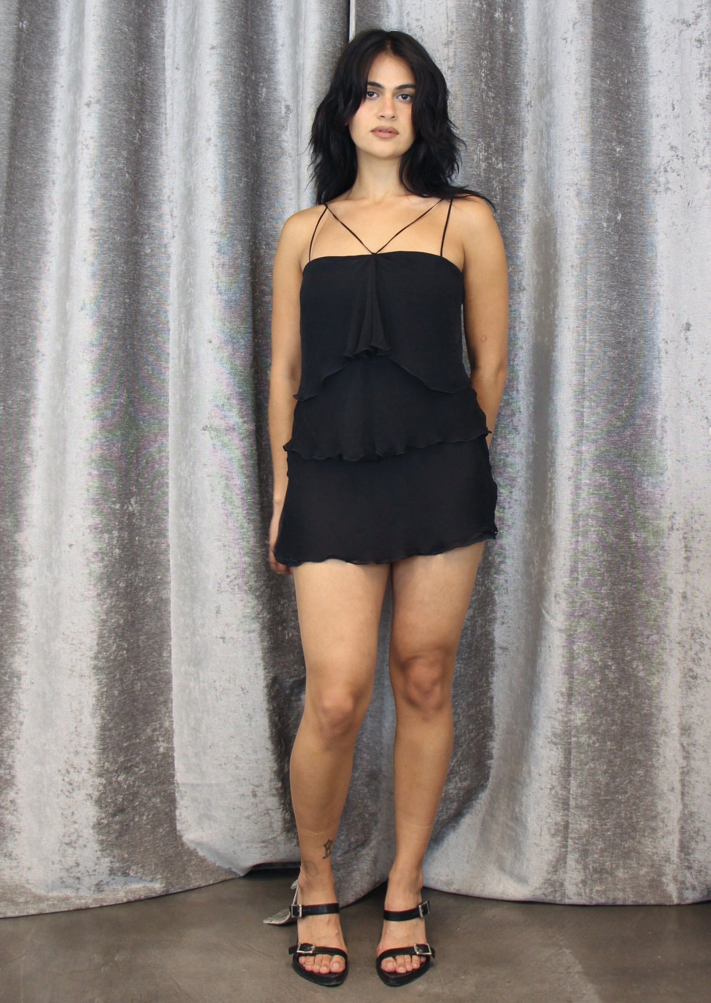 ARMANI RUFFLE MINI DRESS - F/W 2001