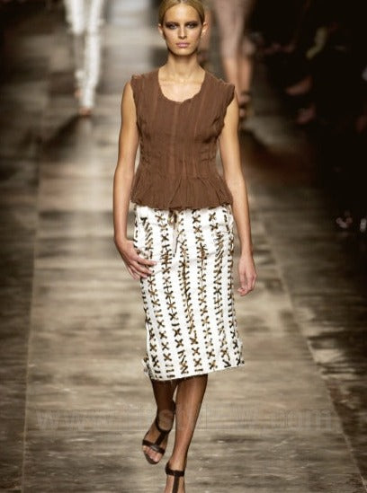YVES SAINT LAURENT BY TOM FORD TWO PIECE SKIRT - S/S 2002