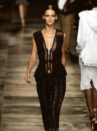 YVES SAINT LAURENT BY TOM FORD TWO PIECE SKIRT - S/S 2002