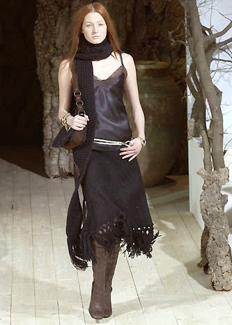 DOLCE & GABBANA KNITTED SKIRT - F/W 2002