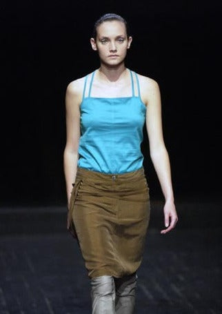 VERONIQUE BRANQUINHO SKIRT WITH STRAPS - S/S 2003