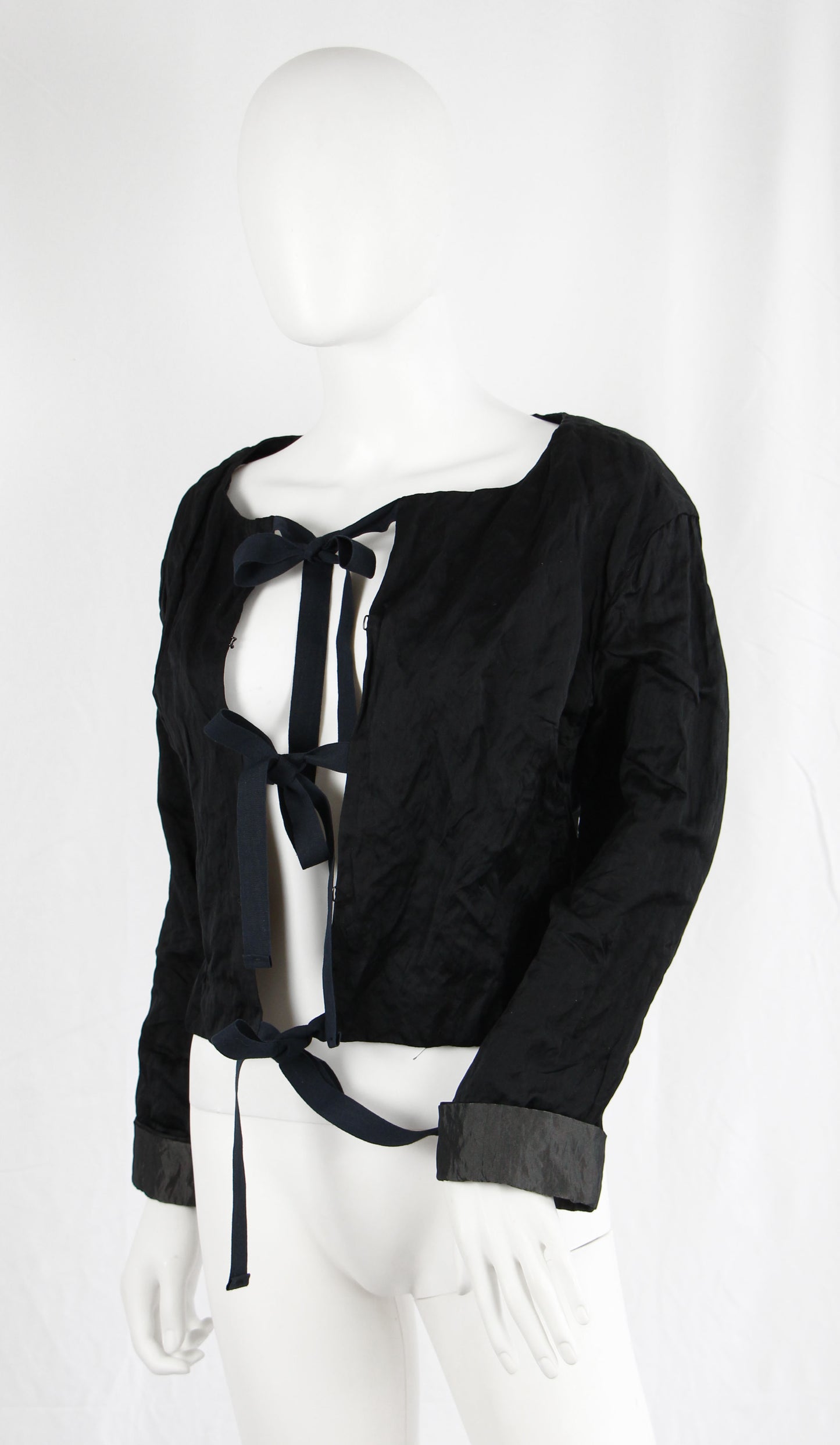 PRADA BLACK CRINKLED JACKET - S/S 2009