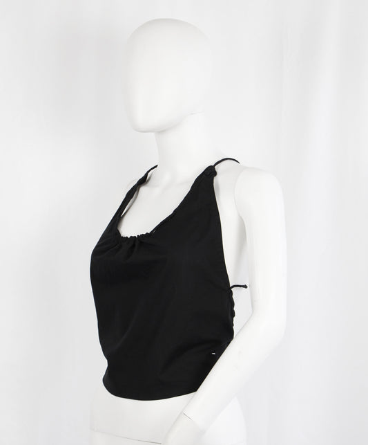 MAISON MARTIN MARGIELA BLACK OPEN BACK TOP - S/S 2008