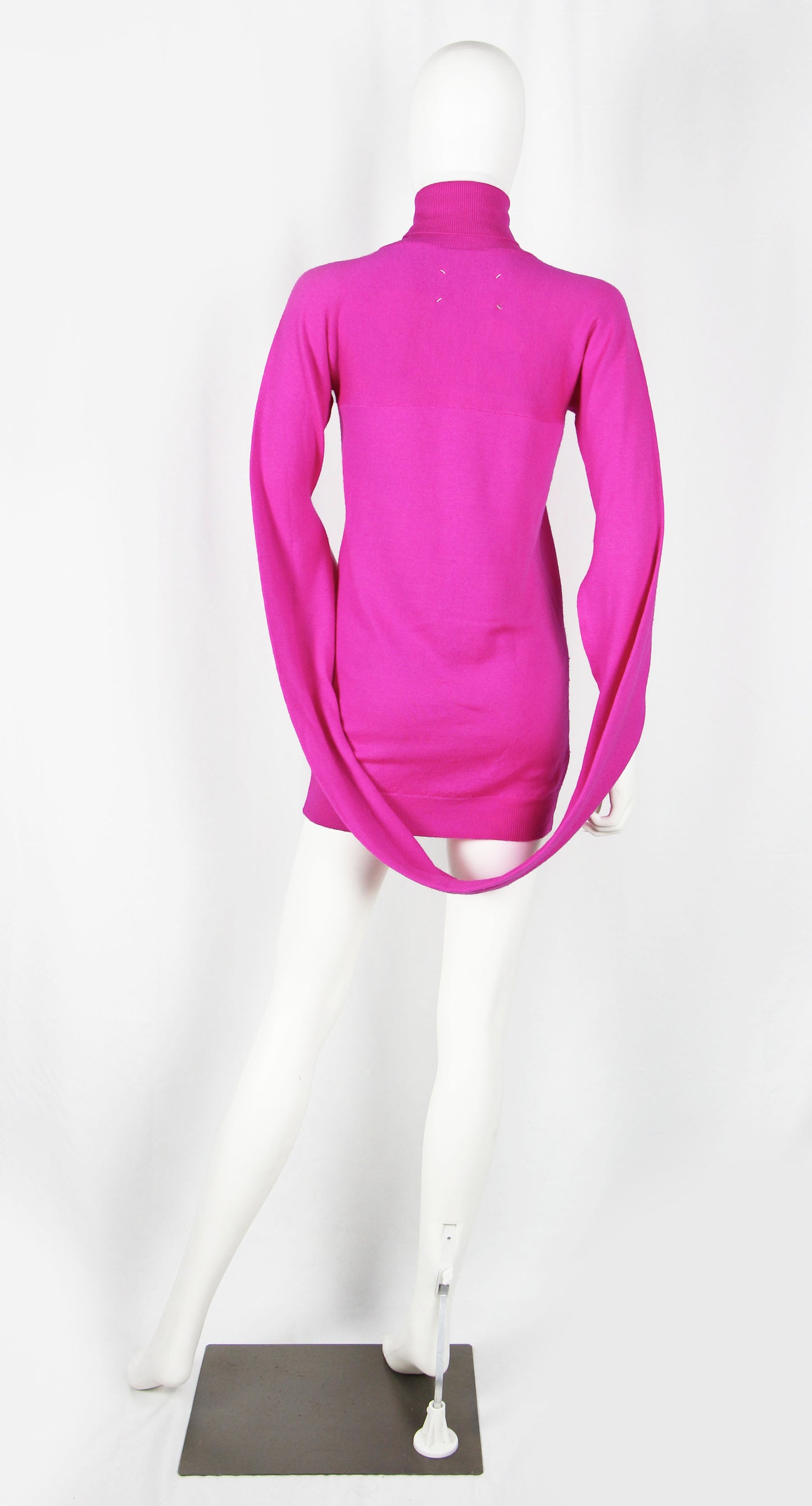 MAISON MARTIN MARGIELA PINK CIRCULAR SLEEVE KNIT - F/W 2007