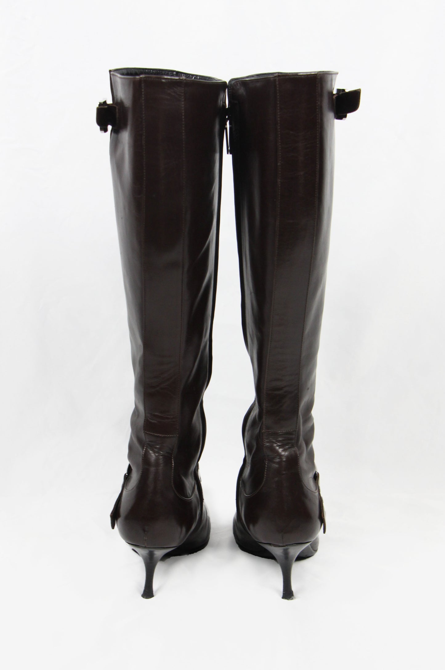 DIOR BY JOHN GALLIANO BROWN BOOTS - S/S 2002