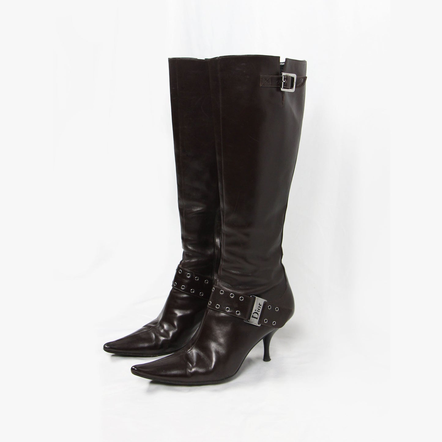 DIOR BY JOHN GALLIANO BROWN BOOTS - S/S 2002