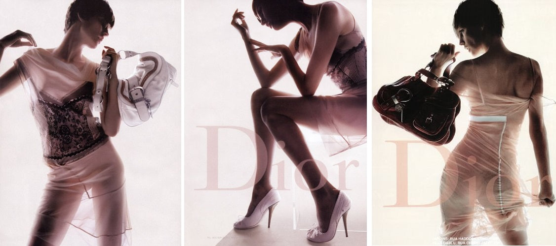 DIOR BY JOHN GALLIANO PRINTED LACE DRESS - S/S 2006