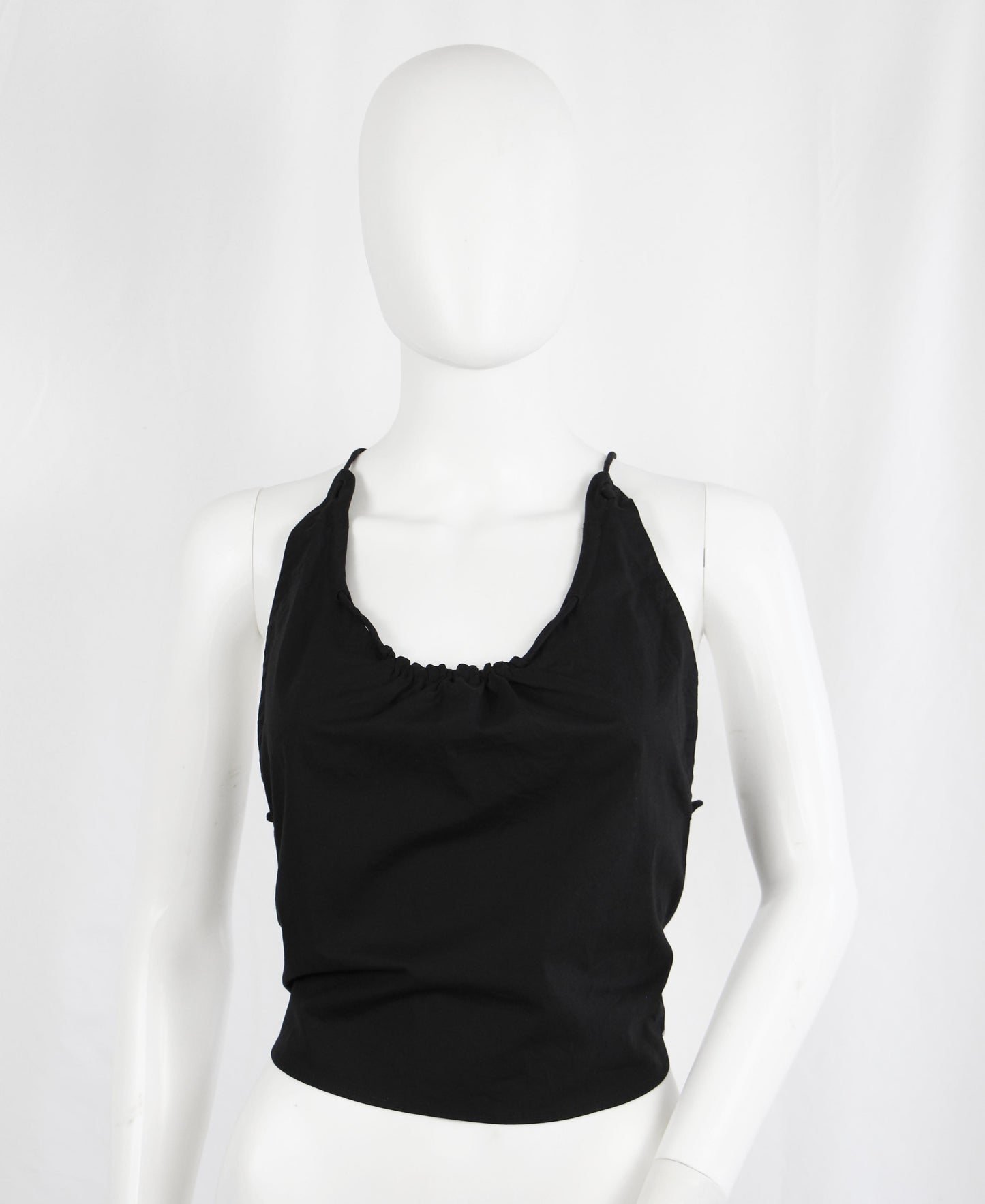 MAISON MARTIN MARGIELA BLACK OPEN BACK TOP - S/S 2008