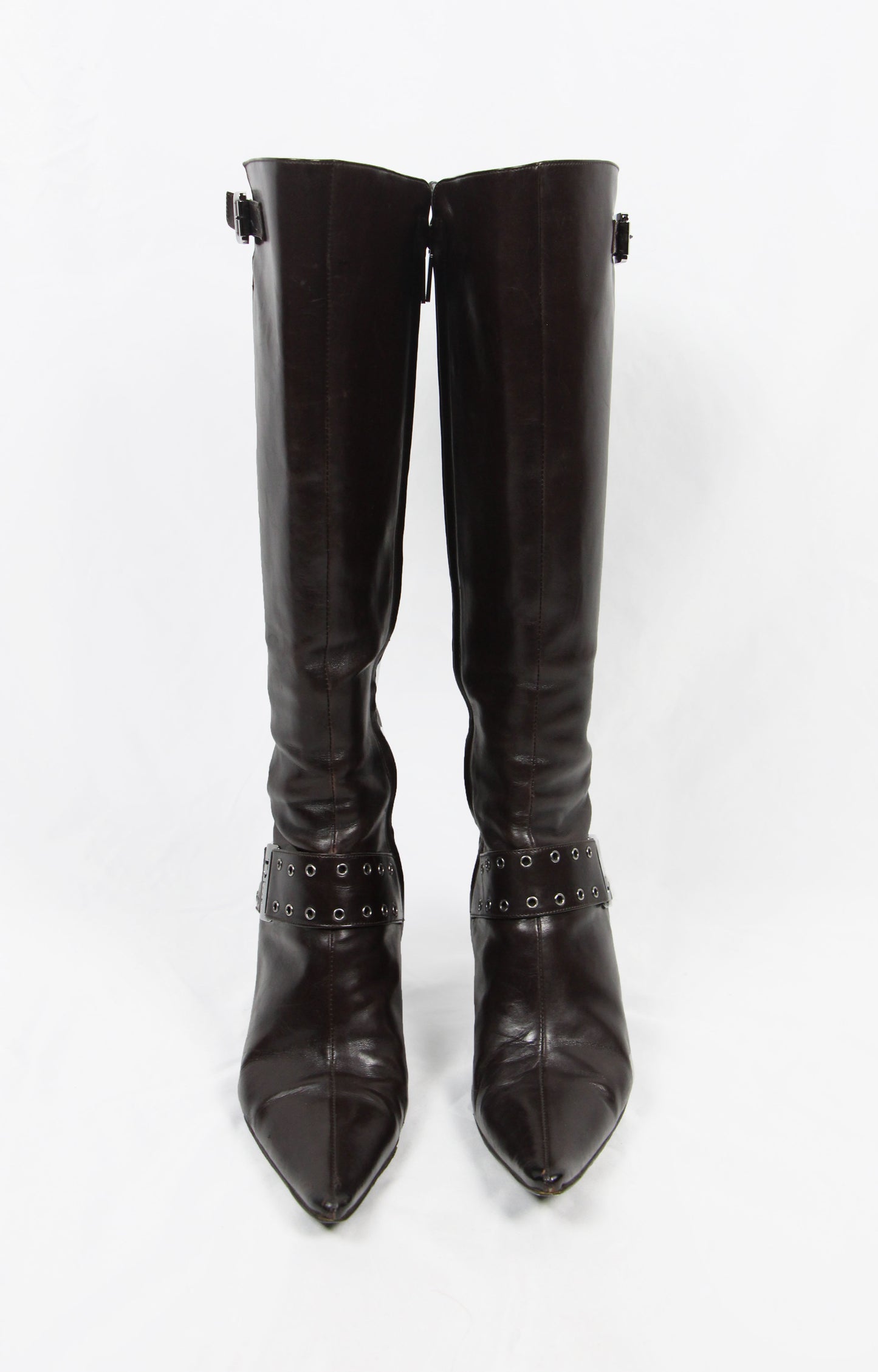 DIOR BY JOHN GALLIANO BROWN BOOTS - S/S 2002