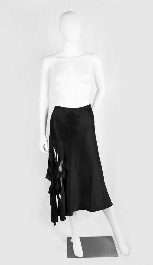 GUCCI BY TOM FORD FLOWER CUT-OUT SKIRT - S/S 2002