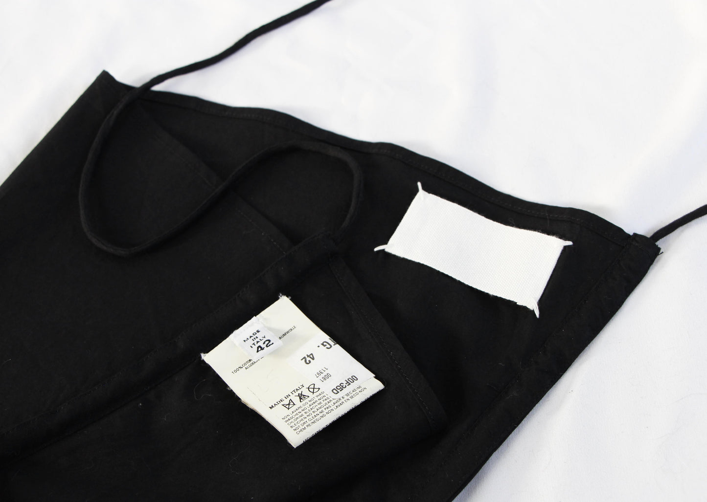 MAISON MARTIN MARGIELA BLACK OPEN BACK TOP - S/S 2008