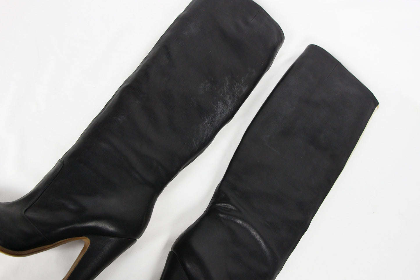 MAISON MARTIN MARGIELA HALF MESH HALF LEATHER BOOTS - S/S 2008