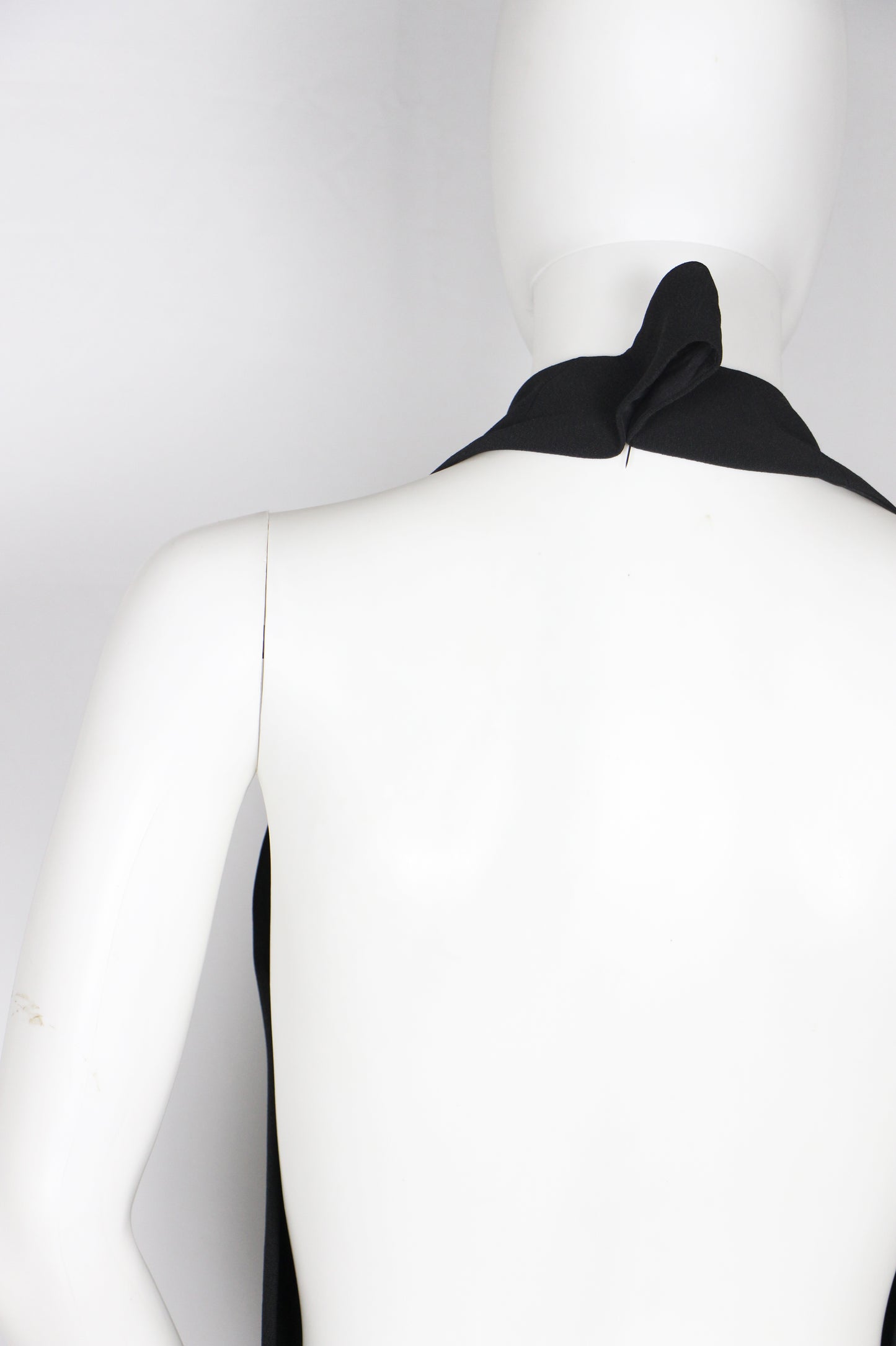 HAIDER ACKERMANN BLACK HALTER WRAP DRESS