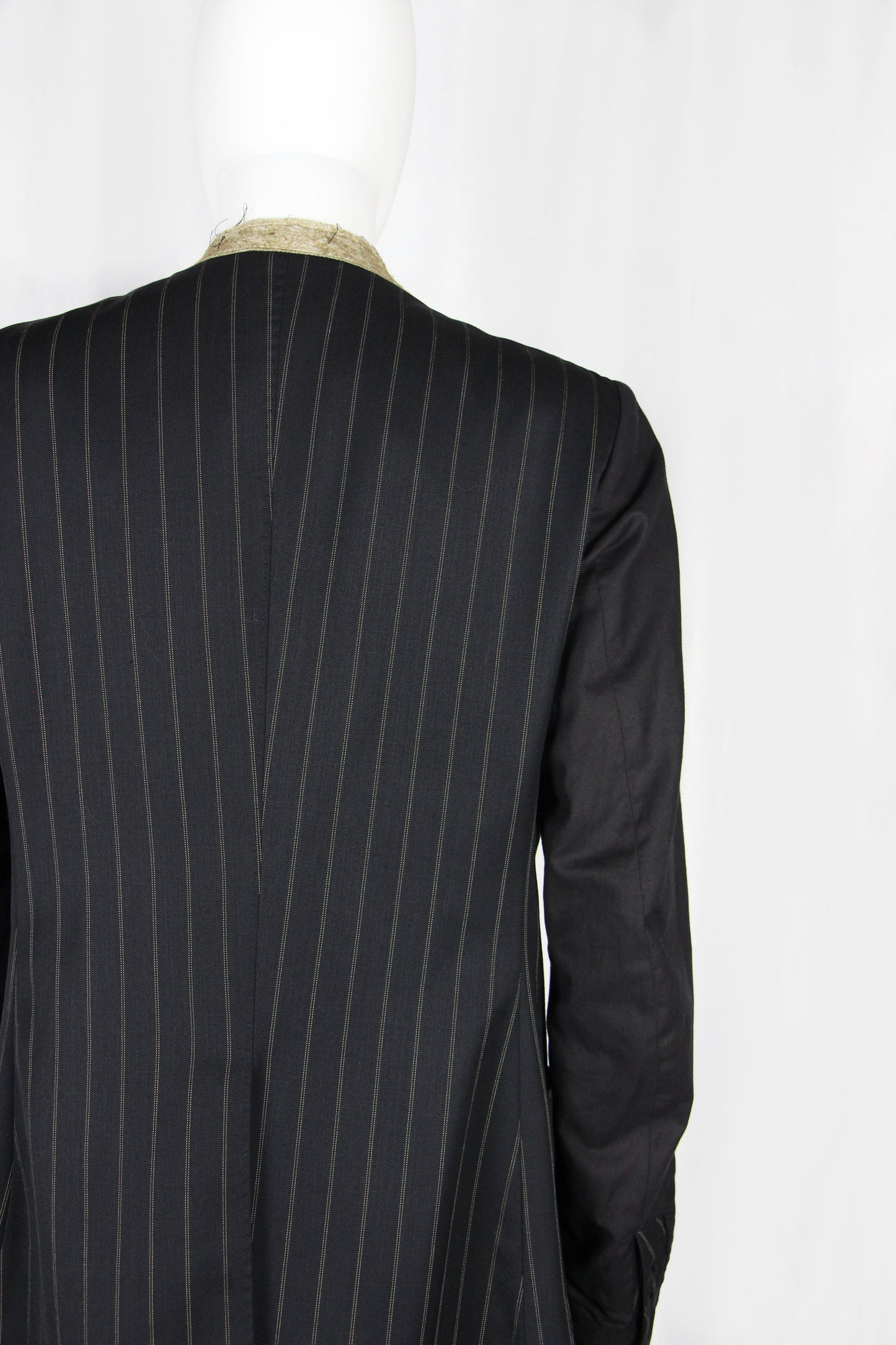 MAISON MARTIN MARGIELA PINSTRIPE SUIT WITH VISIBLE LINING - F/W 2003