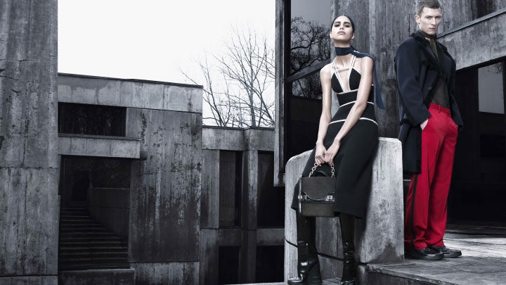 PRADA BLACK WEDGE BOOTS - F/W 2014