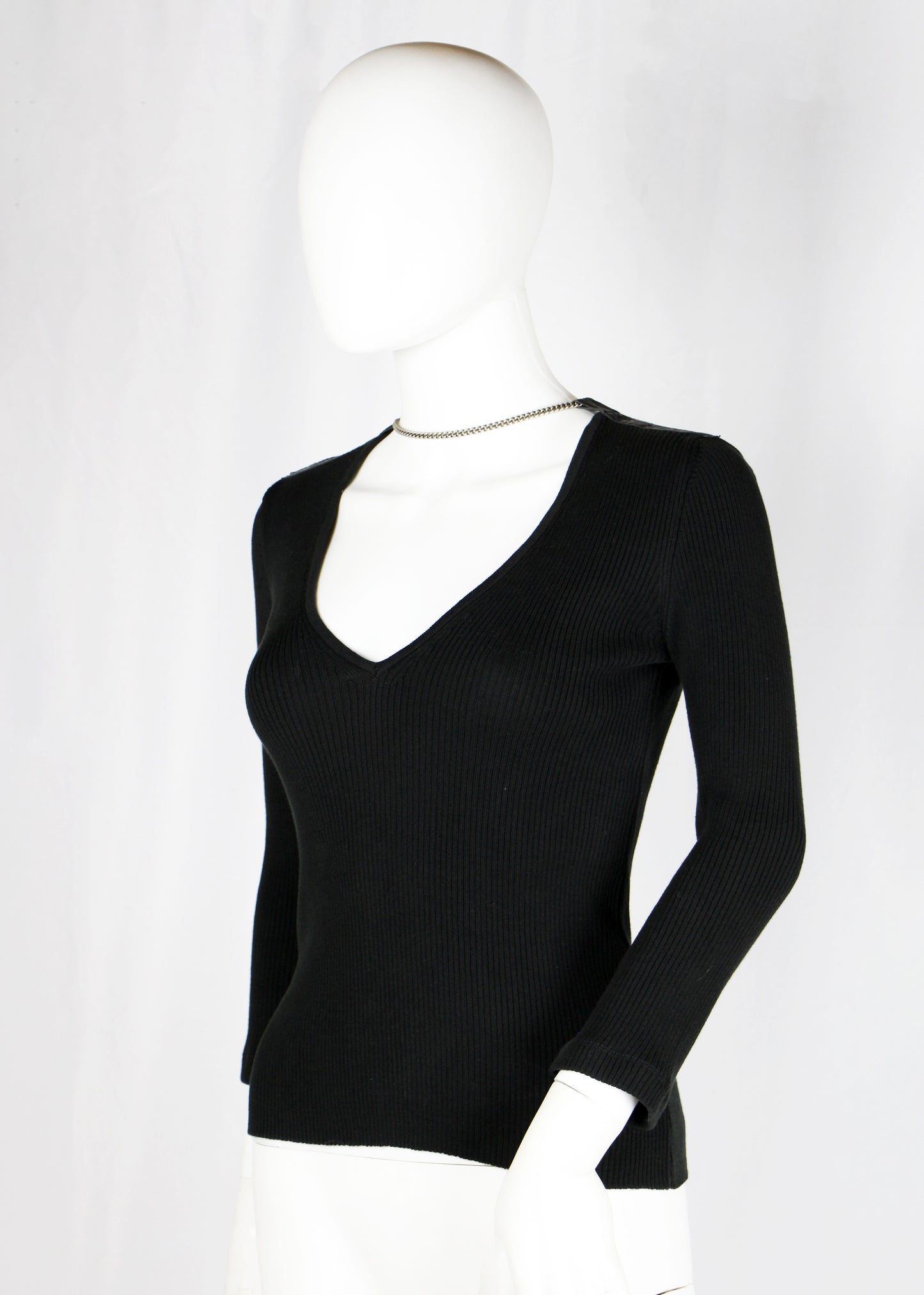 DIRK BIKKEMBERGS RIBBED TOP WITH CHAIN - S/S 2004