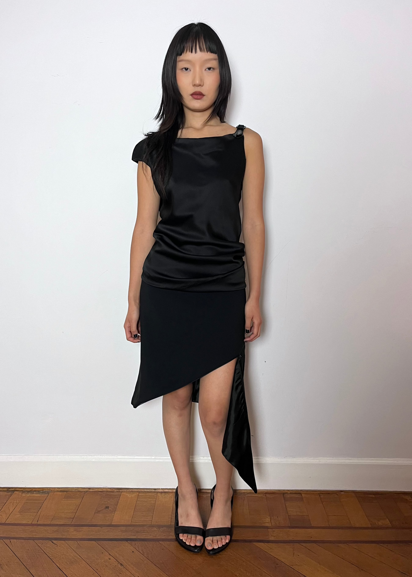 ALEXANDER MCQUEEN DIAGONAL SKIRT - F/W 2001