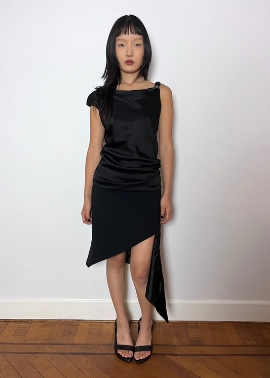 ALEXANDER MCQUEEN DIAGONAL SKIRT - F/W 2001