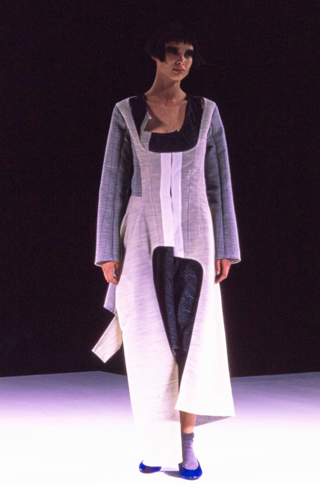 COMME DES GARÇONS ASYMMETRIC DECONSTRUCTED DRESS - F/W 1998