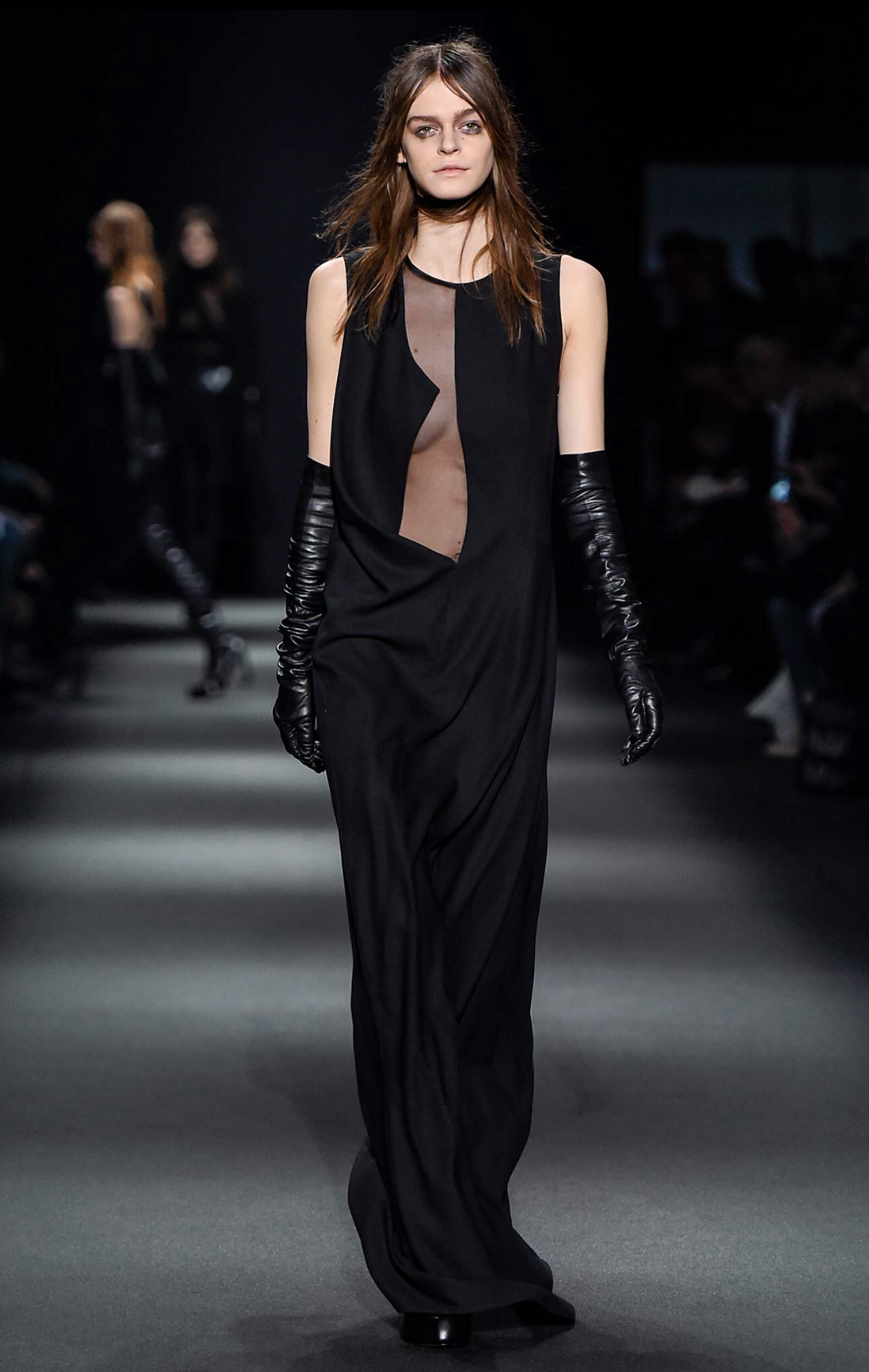 ANN DEMEULEMEESTER BLACK WOOL DRESS - F/W 2015