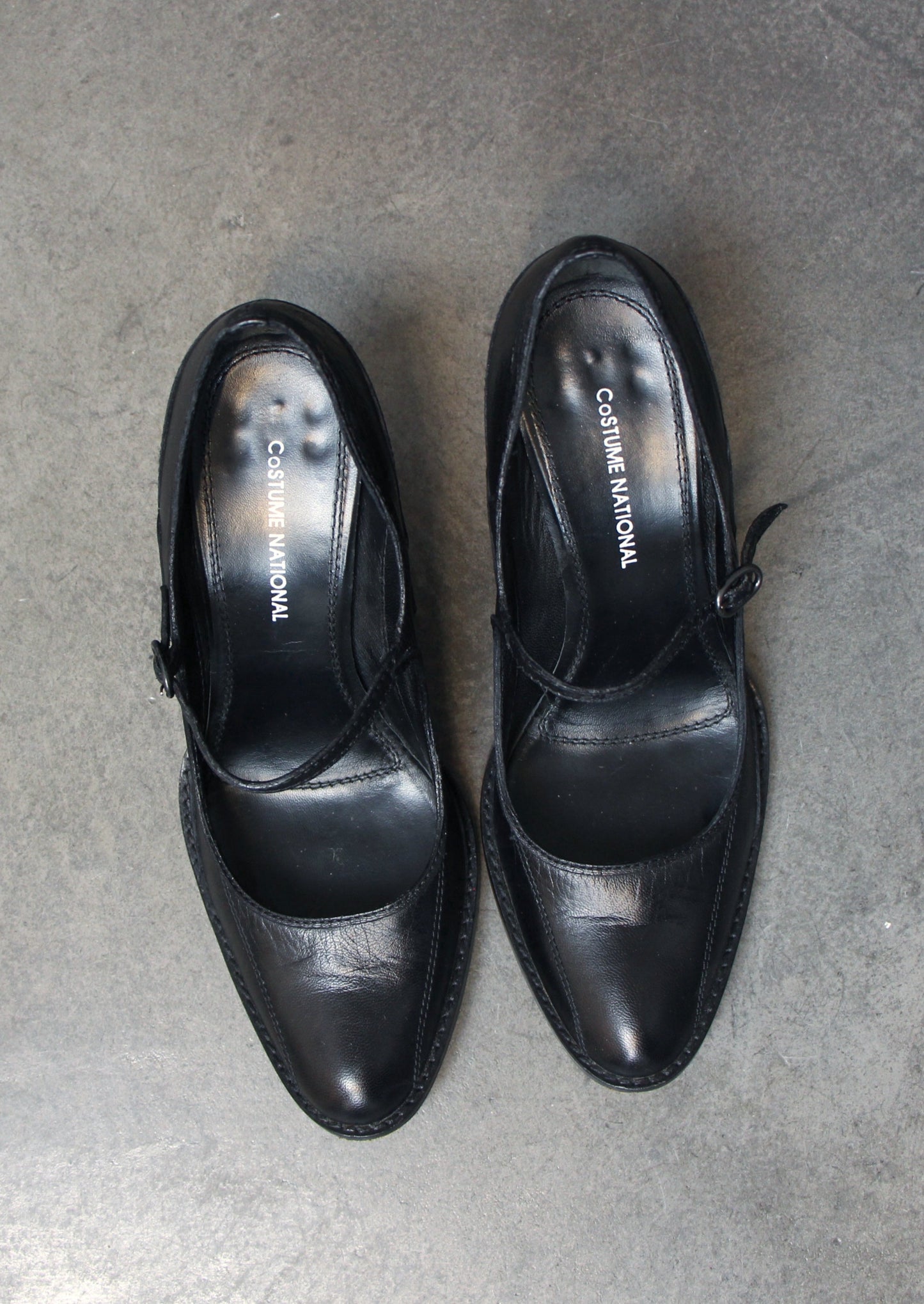 COSTUME NATIONAL BLACK MARY JANES - S/S 2001