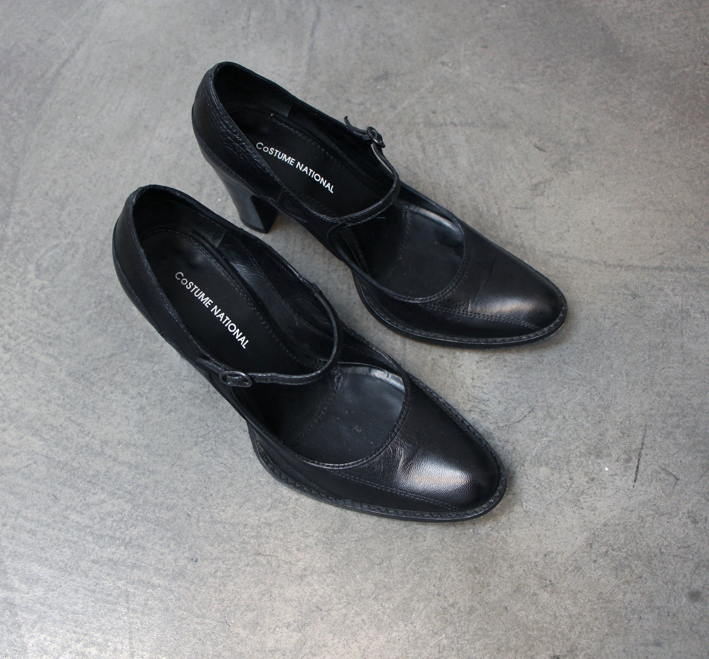 COSTUME NATIONAL BLACK MARY JANES - S/S 2001