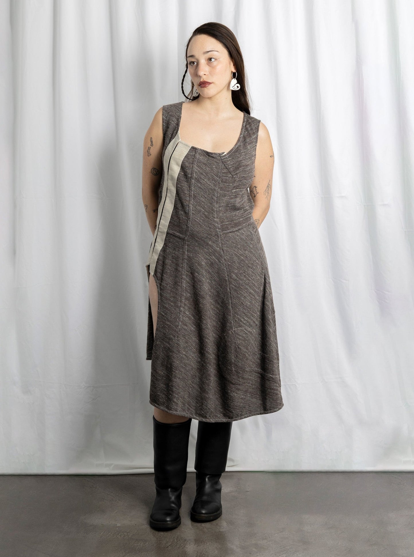 COMME DES GARÇONS ASYMMETRIC DECONSTRUCTED DRESS - F/W 1998