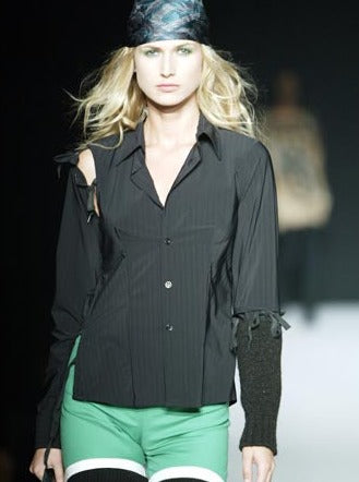 DIRK BIKKEMBERGS KNIT WITH DETACHABLE SLEEVE - F/W 2003