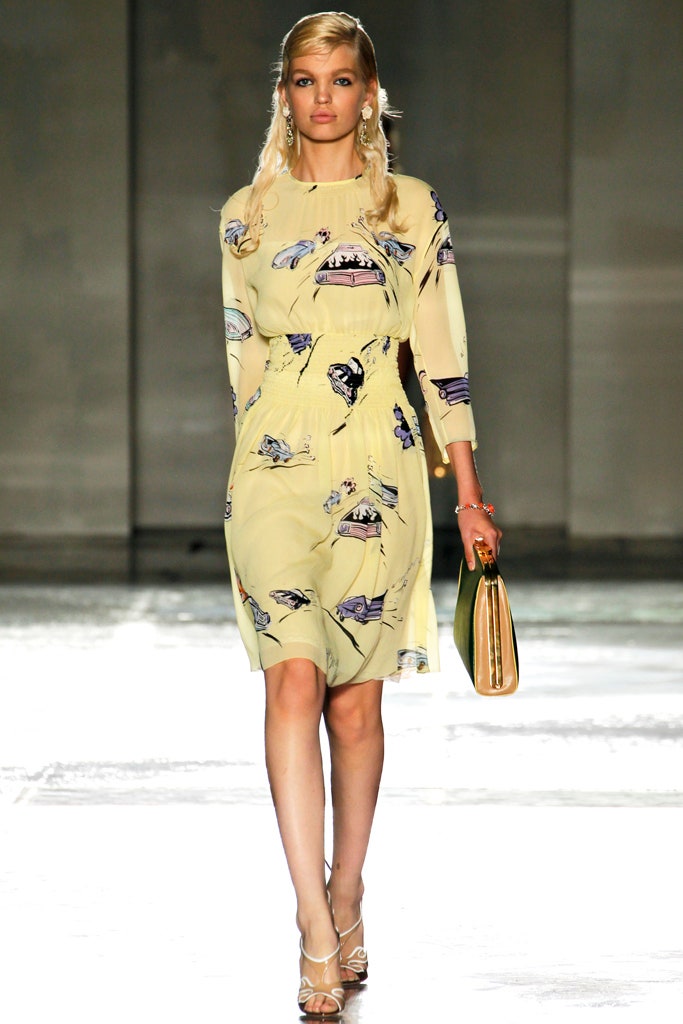 PRADA BEIGE FLAME SHOES - S/S 2012
