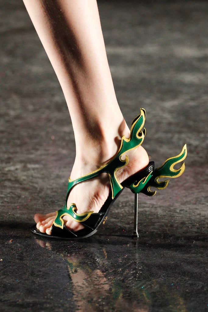PRADA BEIGE FLAME SHOES - S/S 2012