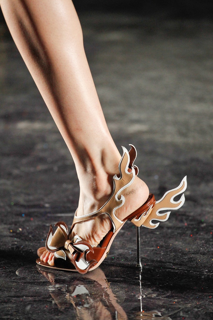 PRADA BEIGE FLAME SHOES - S/S 2012