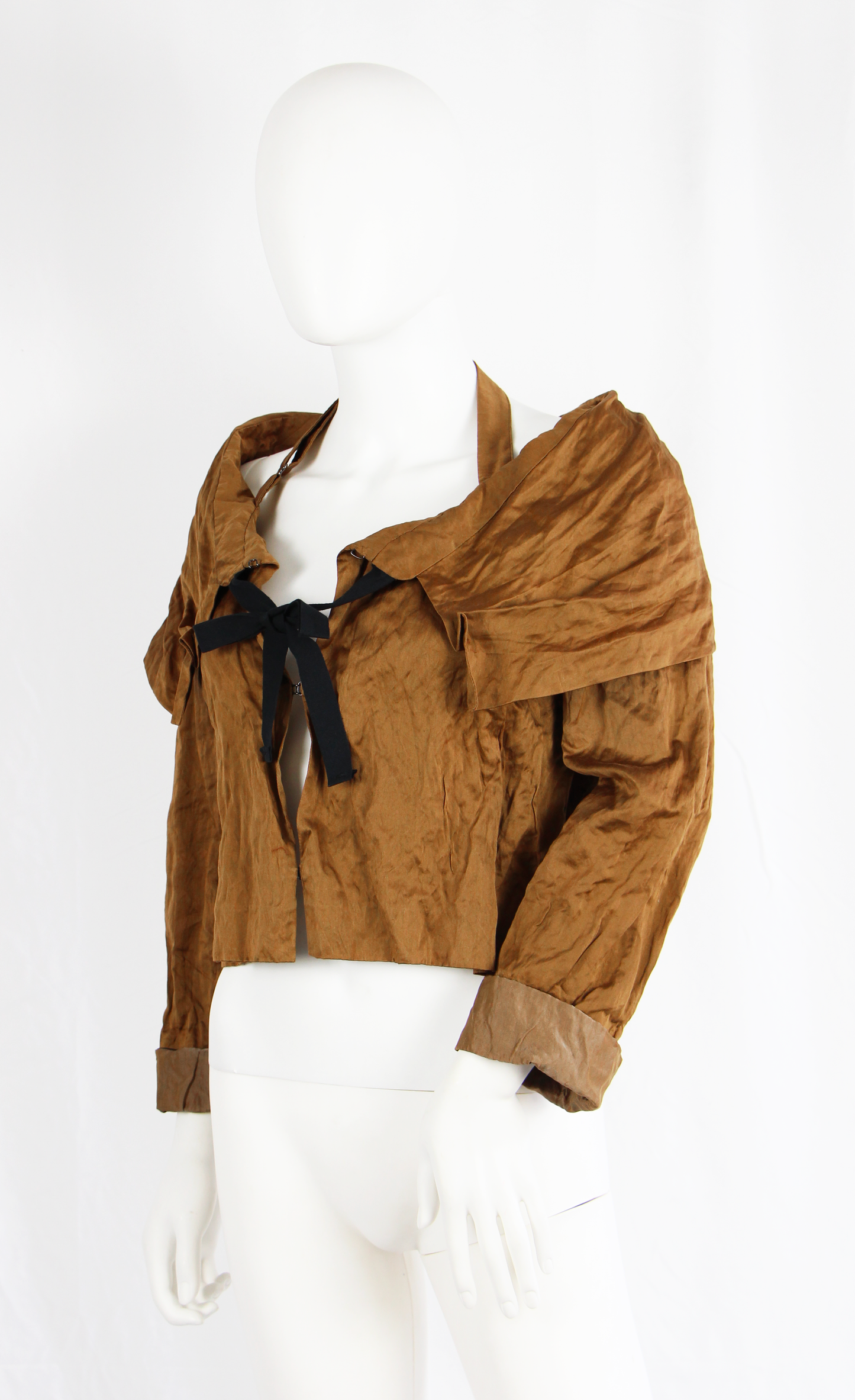 PRADA BRONZE CRINKLED JACKET - S/S 2009