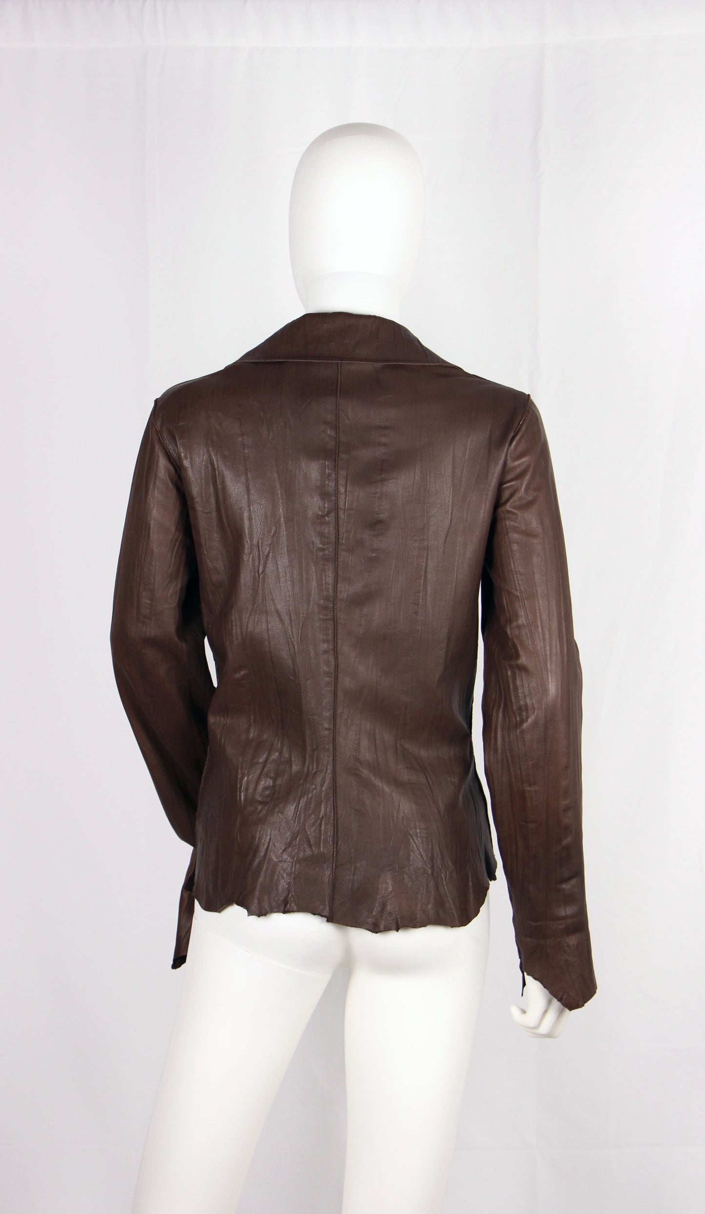JEAN-PAUL GAULTIER LEATHER STRAP JACKET - F/W 2003