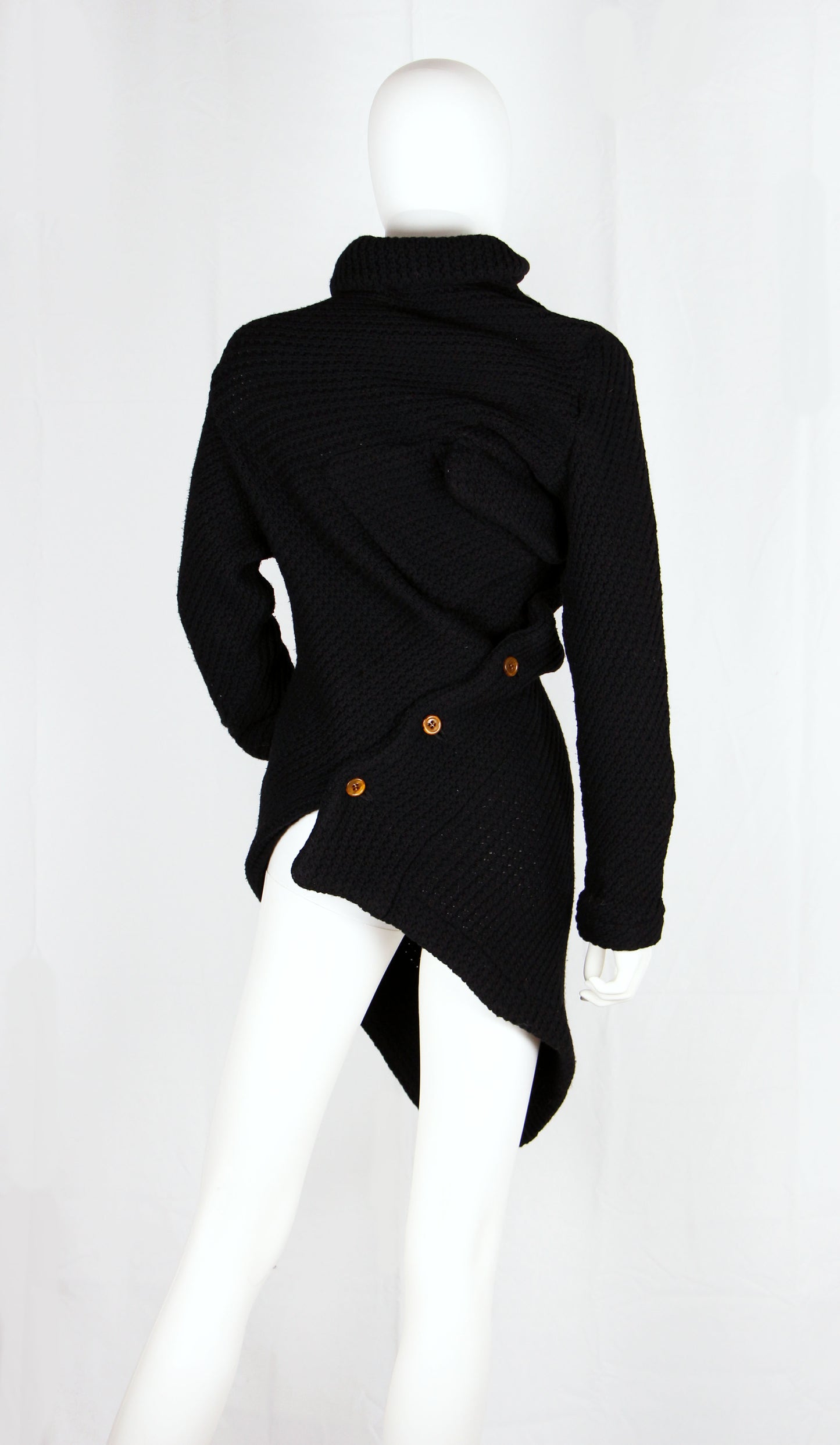COMME DES GARCONS TWISTED BLACK KNIT - F/W 2002