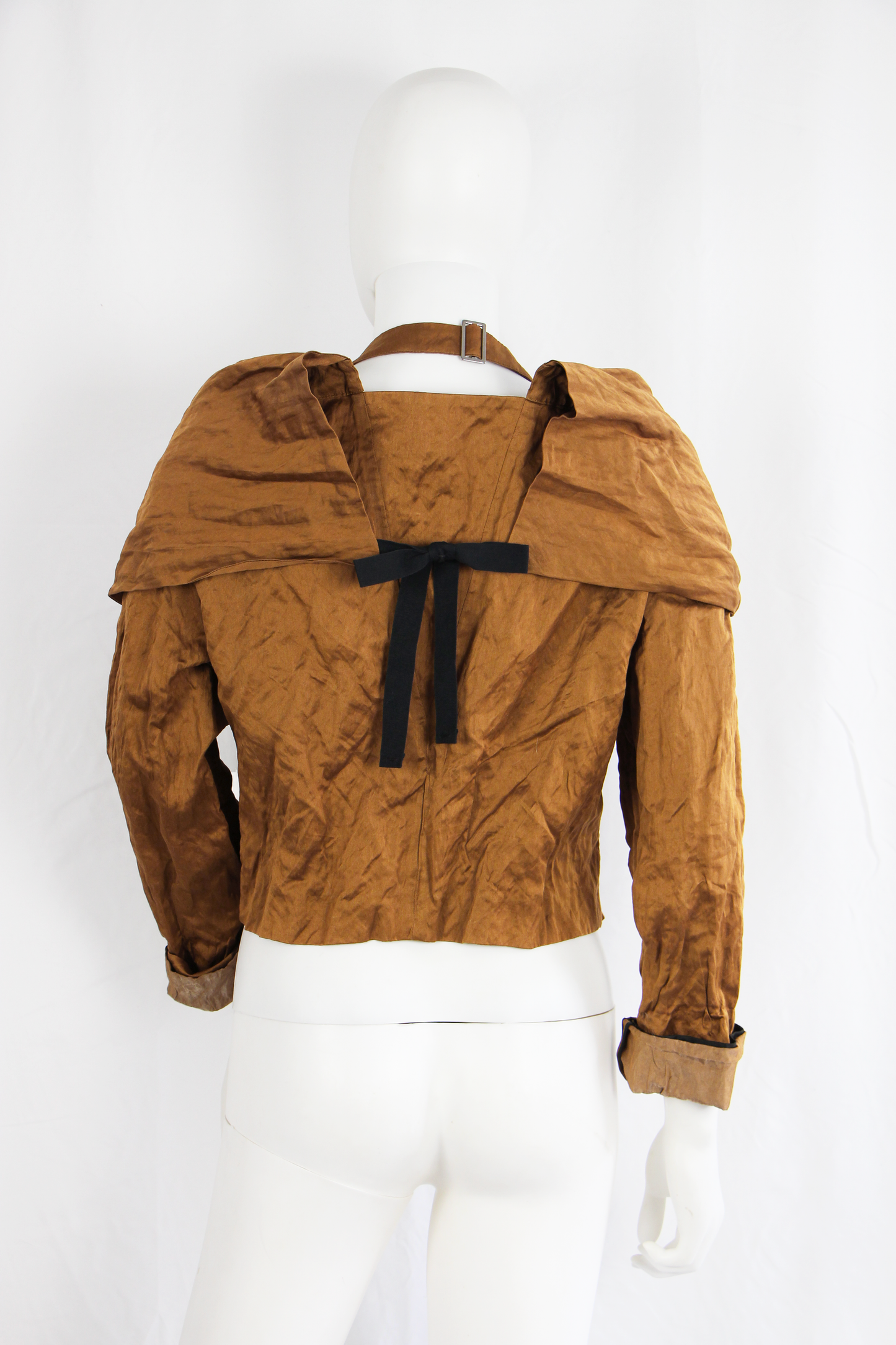 PRADA BRONZE CRINKLED JACKET - S/S 2009