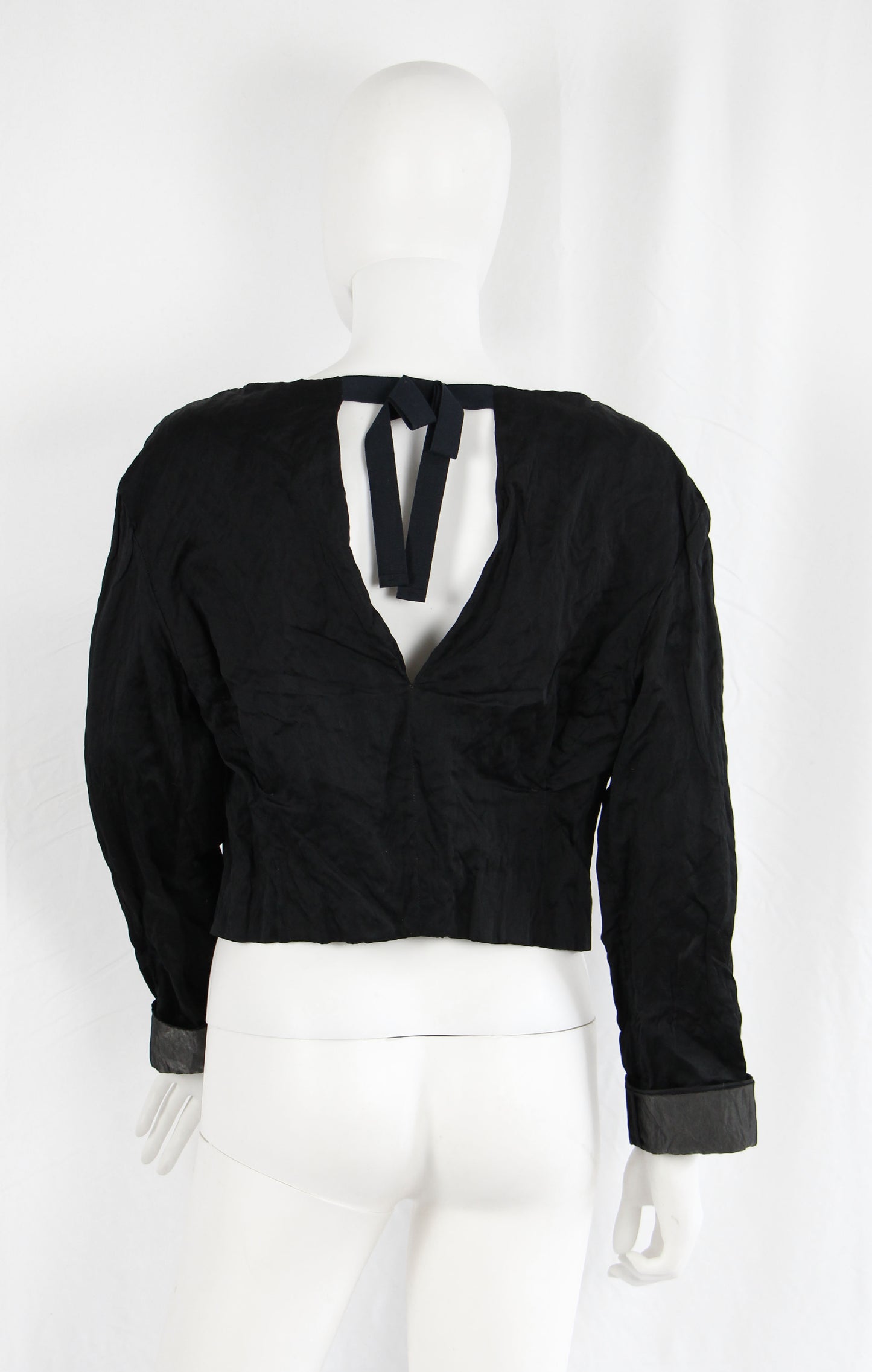 PRADA BLACK CRINKLED JACKET - S/S 2009