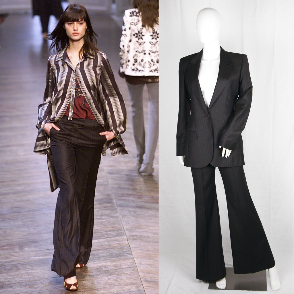 CHLOE FALL 2002 PINSTRIPE SUIT