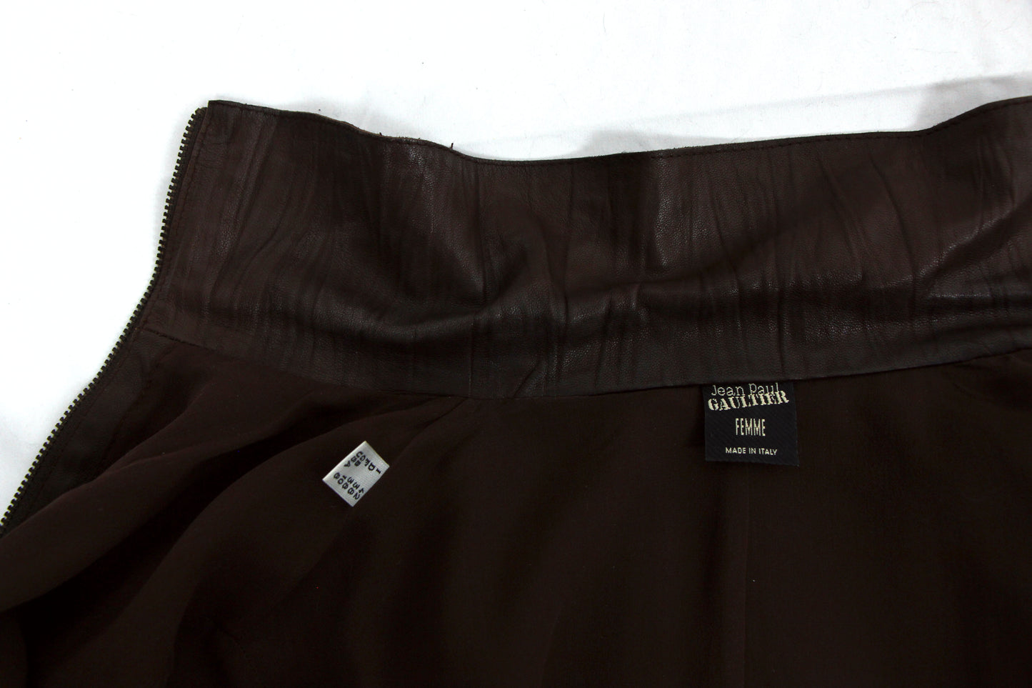 JEAN-PAUL GAULTIER LEATHER STRAP JACKET - F/W 2003