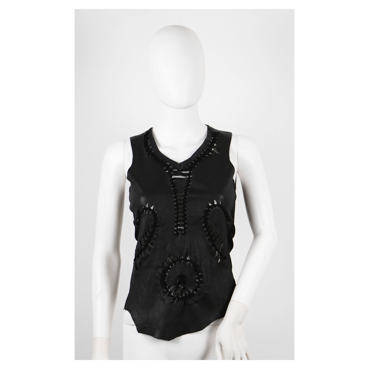 JEAN PAUL GAULTIER LEATHER TOP - S/S 2001