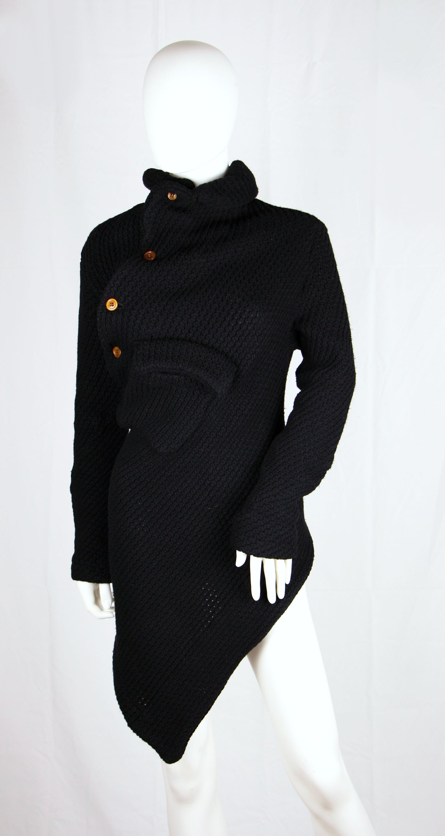 COMME DES GARCONS TWISTED BLACK KNIT - F/W 2002