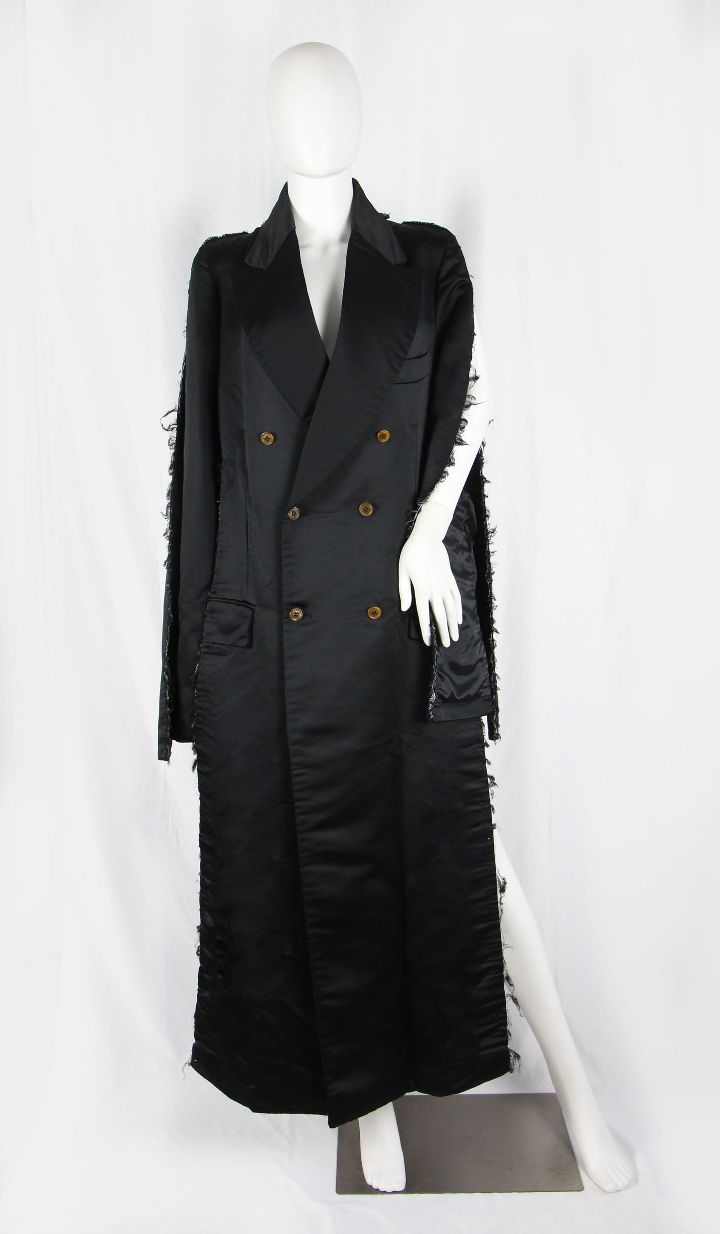 COMME DES GARÇONS LONG FRAYED COAT - c. 2019