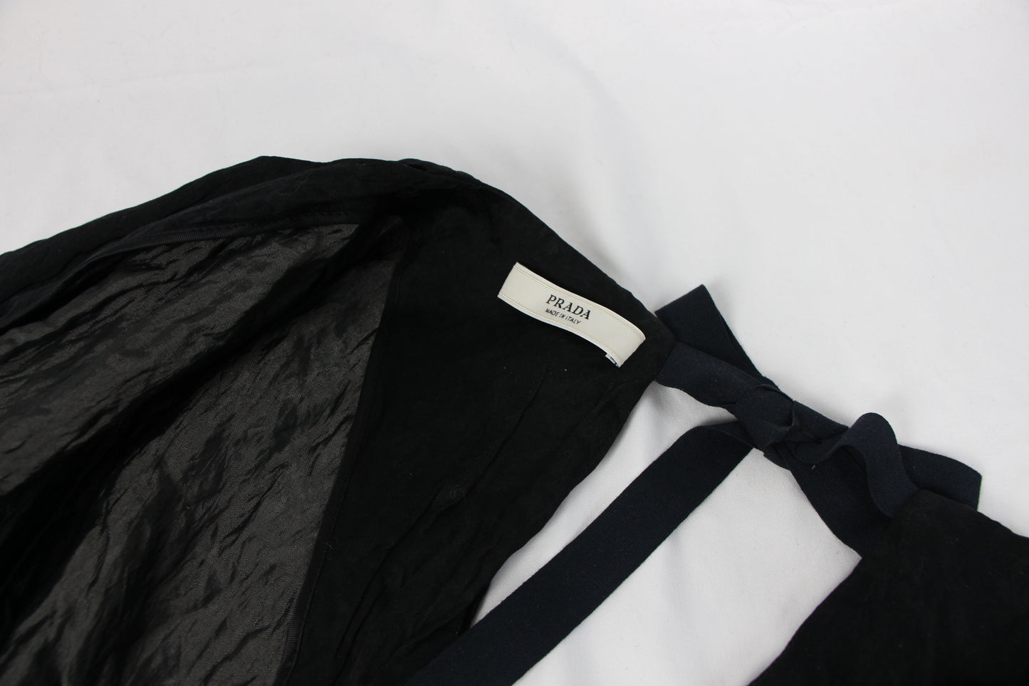 PRADA BLACK CRINKLED JACKET - S/S 2009